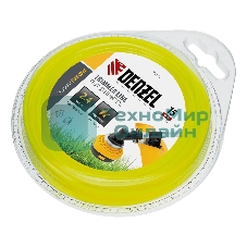 Леска для триммера Denzel звезда 2,4 мм х 15 м, блистер FLEX CORD