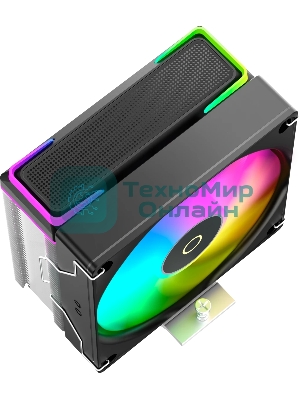 Кулер для процессора Ocypus Delta A40 SE BK ARGB, 120мм ARGB FAN, Top ARGB Panel, 4 HEAT PIPES, 4-PIN PWM, 800-1800 RPM, 31DBA, HYDRO BEARING, LGA115X/1200/1700/18XX, AM4/AM5