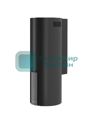 Вытяжка Kuppersberg, цилиндрическая, настенная, 35 см, сенсорное управление, таймер, отвод/рециркуляция, 3 скорости, производительность 850 м3/ч, LED освещение, обратный клапан, уровень шума 68 дБ, угольный фильтр CF110 (опция), цвет черный