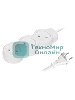 Удлинитель бытовой Smartbuy (SBE-10-3-07m-N) 3 гн х 7,0 м белый