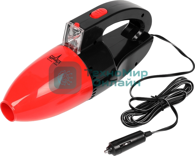 Пылесос автомобильный Ural Смерч 3000 черный/красный 75Вт