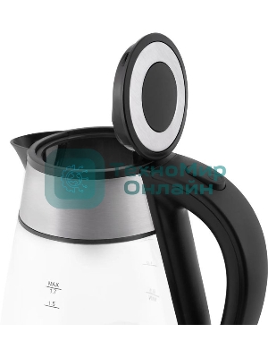 Чайник Vitek VT-7037(TR) Мощность 2200 Вт Макс. объем 1,7 л Корпус из термостойкого стекла.