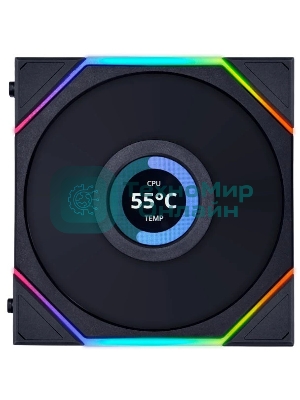 Корпусный вентилятор LIAN LI UNI FAN TL LCD (3pcs) G99.12TLLCD3B.00 черный 120мм 1900rpm 27db 7-pin