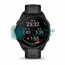 Смарт-часы Garmin Forerunner 165 черный, серый ремешок 43мм