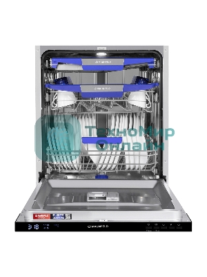 Посудомоечная машина Maunfeld MLP60230 Light Beam Inverter Wi-Fi, нержавеющая сталь, 59.5 см, 14 компл., 44 дБ, класс A+++