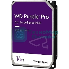 Жесткий диск Western Digital Purple Pro 14Tb Serial ATA III, 7200rpm, 512Mb, 3.5