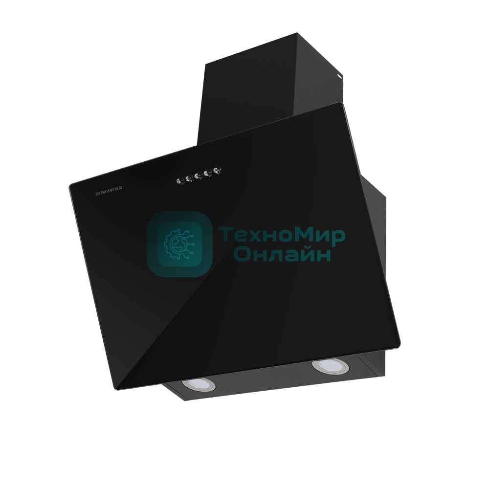 Вытяжка наклонная Maunfeld Dream 60 Push Glass, черный, 60 см, 700 куб. м/ч, 47 дБ