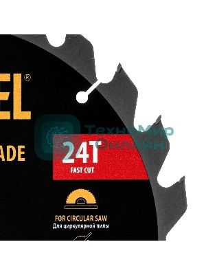 Пильный диск по дереву Denzel ф300 х 30 мм, 24 зубьев