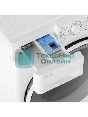 Стиральная машина LG F2J6TN0W 8кг, отжим: 1200об/мин, класс стирки: A, класс отжима: B, дисплей, защита от детей, белый