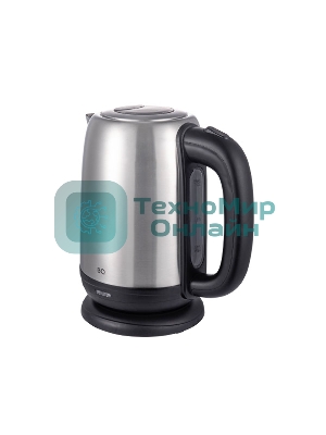 Чайник электрический BQ KT1821S черный/стальной, 2200 Вт, 1.7 л