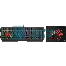 Комплект клавиатура+мышь A4Tech Bloody B1700 проводной, USB, 6000 DPI, чёрный