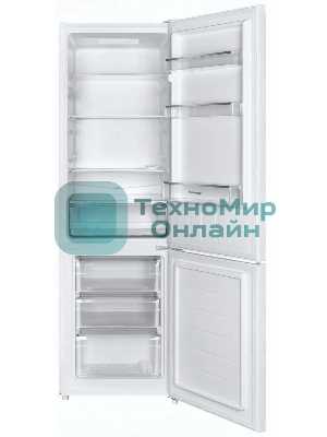 Холодильник Maunfeld MFF176SFW белый двухкамерный 187/75л морозилка снизу, ручная разморозка