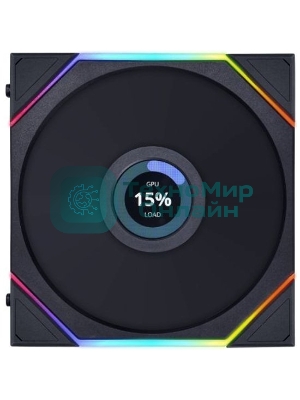 Корпусный вентилятор LIAN LI UNI FAN TL LCD (3pcs) G99.12TLLCD3B.00 черный 120мм 1900rpm 27db 7-pin