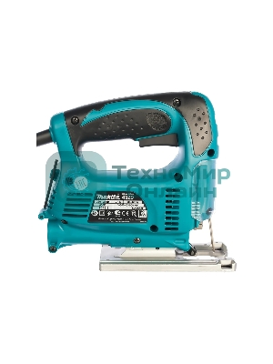 Лобзик электрический Makita 4329 Лобзик,в\рук, 450Вт,500-3100об\м,ход-18мм,рез-65мм,1.9кг,кор,маятн,Al подошва