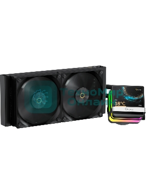Система охлаждения Ocypus Sigma L24 PRO BK IPS Display/черный/290W/All Intel/AMD AM*/Screws