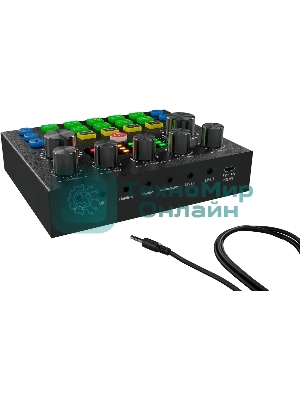 Микрофон проводной Оклик SM-600G 2.5м черный