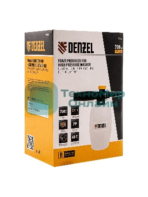 Пенокомплект Denzel FP-700 для моечных машин высокого давления, универсальный
