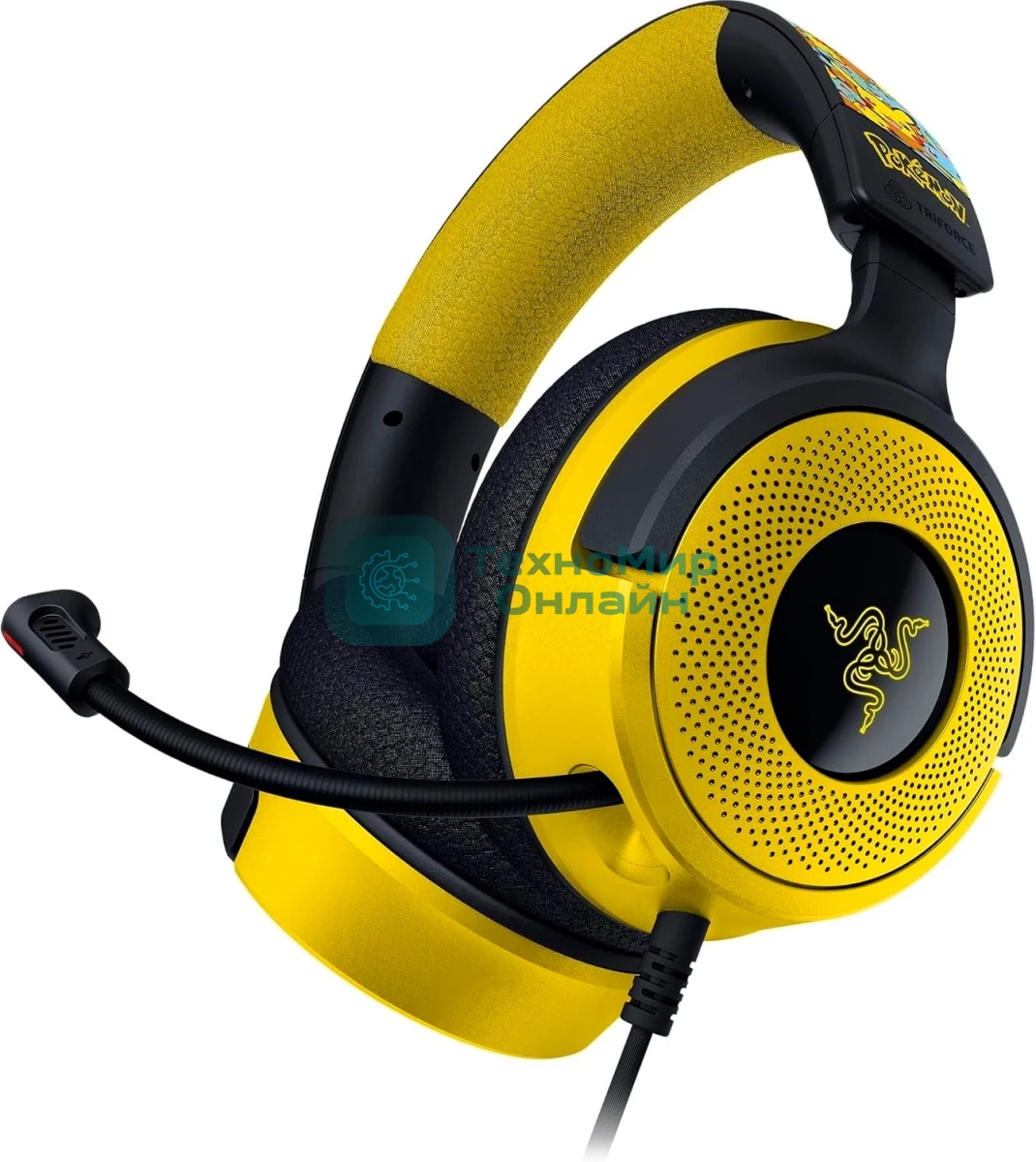 Гарнитура Razer Kraken V4 X Pokemon Kanto Starters Edition мультицвет, проводная, подсветка