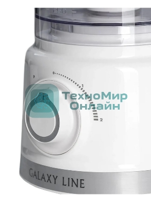 Кухонный комбайн Galaxy Line GL 2309, белый, пластик. чаша 1,5 л, 1000 Вт, 2 скорости и импульс. режим