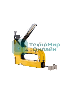 Мебельный степлер Deli DL1313 3-в-1. 4-8мм. 0,6 кг. Полностью стальная конструкция. Подходит для D/U/T.
