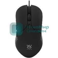 Мышь проводная Defender Oria GM-178 черный, 3600 dpi, USB, кнопки - 6