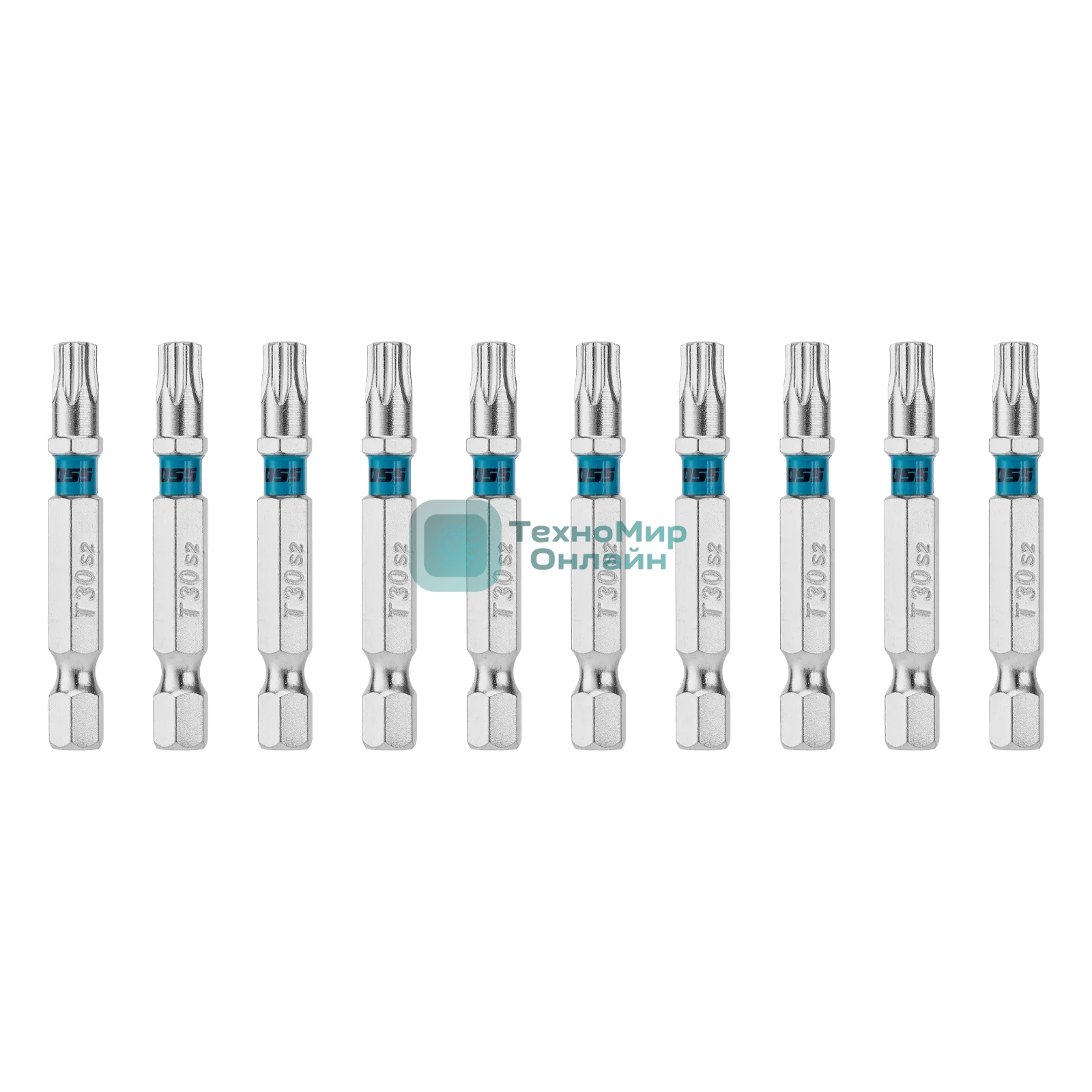 Бита Torx 30х50 мм, сталь S2, шестигр., 10 шт. Gross