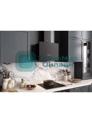 Вытяжка каминная Elikor Метеорит 60П-700-Э4Д черный, 60 см, 700 куб. м/ч, 52 дБ