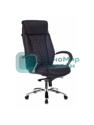 Кресло Бюрократ T-9924SL черный, кожа