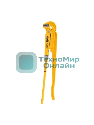 Трубный рычажный ключ №3 с прямыми губками Deli DL105167 560мм, раскрытие губок 0-67мм, сталь Cr-V