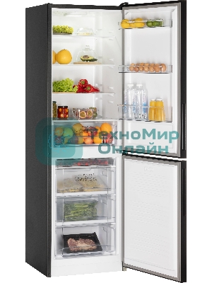 Холодильник Nordfrost NRG 162NF DTM темный титан двухкамерный 205/105л морозилка снизу, No Frost