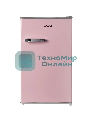Холодильник Ascoli ADFRD90 розовый однокамерный 85/15л морозилка сверху