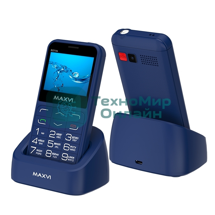 Мобильный телефон Maxvi B231ds синий