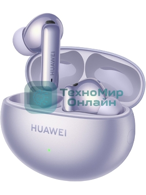 Наушники TWS Huawei FreeBuds 6i (Orca-T100) фиолетовый, внутриканальные, Bluetooth, активное шумоподавление, до 8 ч