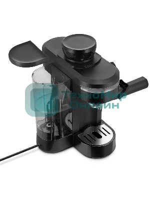 Кофеварка рожковая Kitfort КТ-7375 черный, исп. кофе - зерновой/молотый, 0.75 л, 1150 Вт, 15 бар