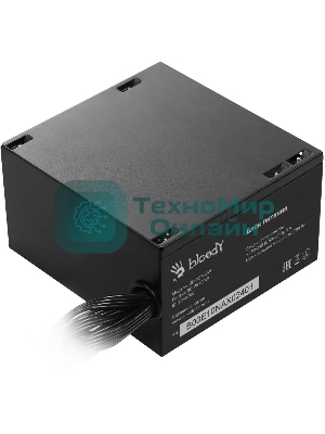 Блок питания Bloody BD-PS700W, 700Вт, 80 PLUS WHITE, 120мм, черный