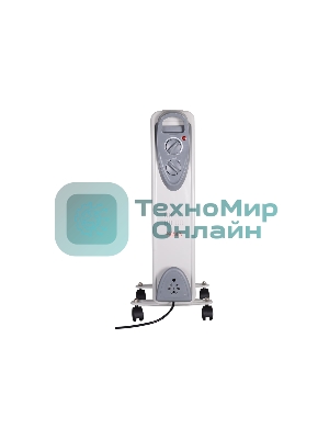 Обогреватель масляный Ресанта ОМ- 9Н (9 секций), белый, 2000 Вт, 20 м2, термостат 67/3/8