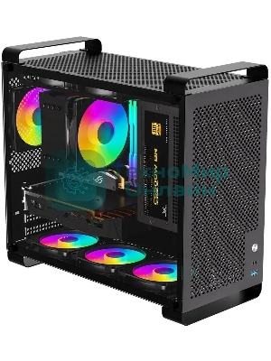 Компьютерный корпус Accord ACC-GCUB4 черный без БП mATX 1x92мм 1xUSB 3.0 1xUSB3.1 audio