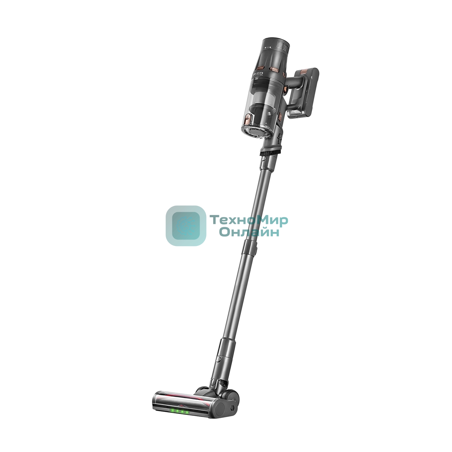 Пылесос вертикальный моющий Red Solution X20 темно-серый/серый, питание от аккумулятора, 220 Вт, уборка влажная/сухая, пылесборник 1.4 л