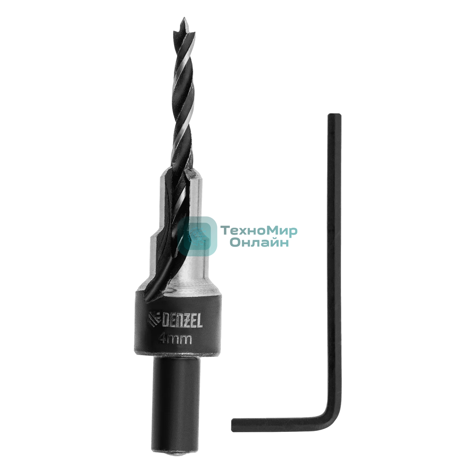 Сверло-зенкер под конфирмат Denzel 4 мм