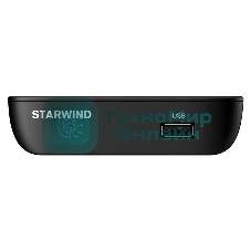 Приставка для цифрового ТВ Starwind CT-160 черный, DVB-T2, DVB-T, DVB-C, HDMI, USB 2.0 х2