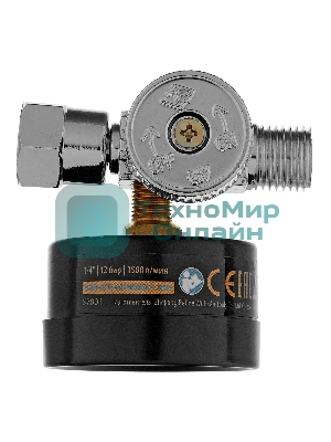 Регулятор давления с манометром Denzel для краскораспылителя K1500, 12 бар, 1/4