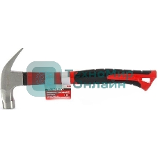 Молоток-гвоздодер Matrix ''optimal'' 450 г, боек c магнитом, фибергласовая обрезиненная рукоятка