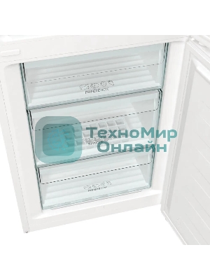 Холодильник Gorenje NRK6201EW4 белый двухкамерный 235/96 л морозилка снизу, No Frost