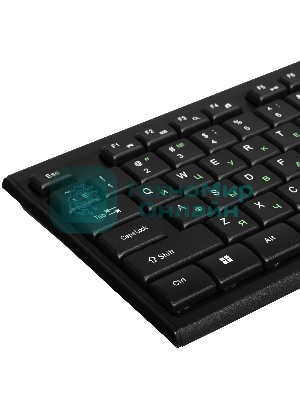 Комплект клавиатура+мышь Smartbuy ONE SBC-114282-K проводной, USB, 2400 DPI, чёрный