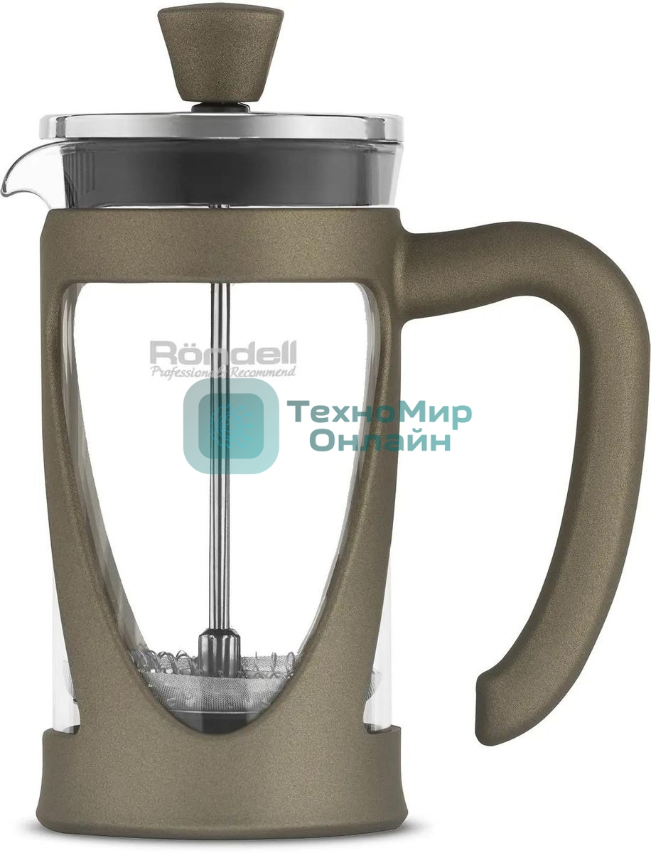 Френч-пресс Rondell Impressia Bronze RDS-1258, 0.35л, бронзовый