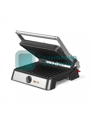 Гриль электрический BQ GR3007, черный/стальной