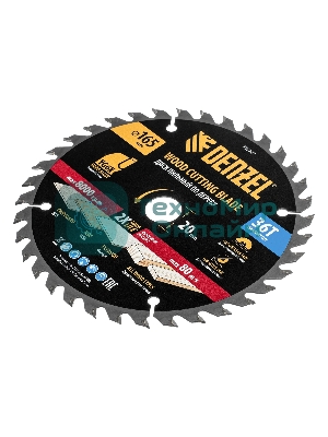 Пильный диск по дереву Denzel ф165 х 20 мм, 36 зубьев