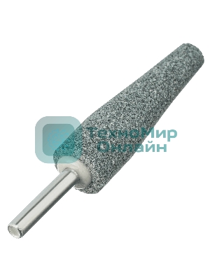 Шарошка абразивная Denzel конус удлиненный, для дрели (ПШМ), 19 x 60 мм, хвостовик d6 мм, 63С