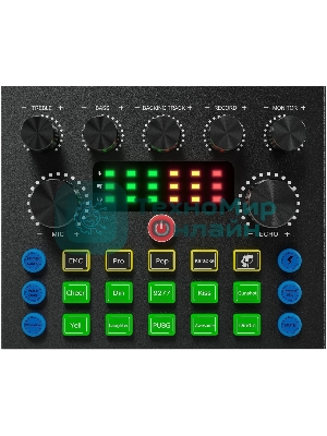 Микрофон проводной Оклик SM-600G 2.5м черный