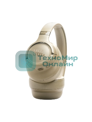 Беспроводные/проводные наушники JBL Tune 780NC бежевый, полноразмерные, Bluetooth + проводной, адаптивное шумоподавление
